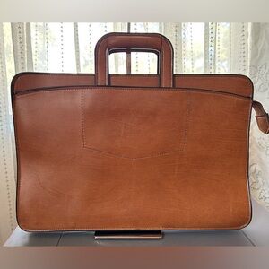 Vintage Pegasus Leather Briefcase Attaché Bag Made in USA Brown
